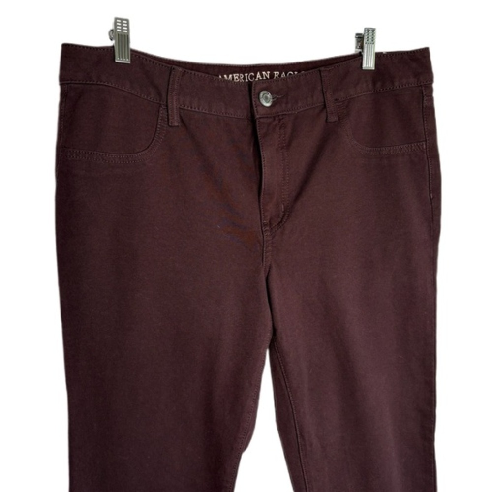 American Eagle Maroon Soft Pant - Picture 2 of 10
